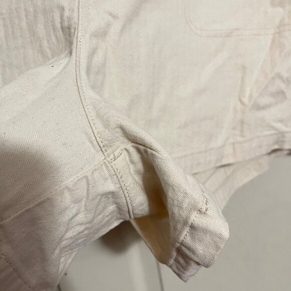 Madewell Women's NWOT Cream Elastic Waist High Rise Utility Camp Shorts XXXL - Picture 8 of 9